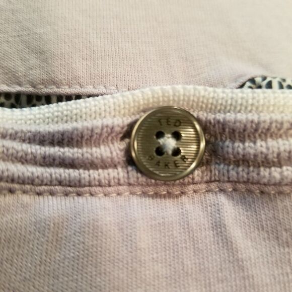 Ted Baker Lilac Short Sleeve Polo 5 / L - Picture 6 of 8